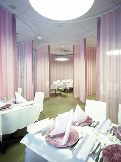 Verhojärjestelmät, Room shot "Restaurant Tumba Gymnasium", Tumba, Sweden